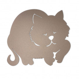  Arti e Mestieri - Gatto - Porta umidificatore in metallo e vaschetta in ceramica di design - SKU: 0UM11115 