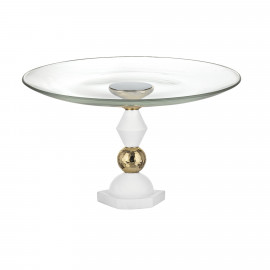  Bongelli Preziosi - Liberty - Alzata in marmorino con piano in vetro dal design elegante - SKU: ME2673 