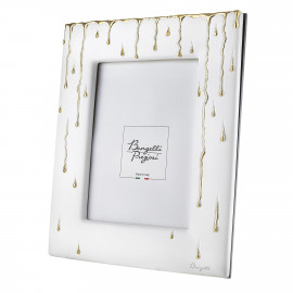  Bongelli Preziosi - Rugiada - Cornice portafoto in marmorino con decori a goccia design moderno ed elagante - Foto 15x20 - SKU: ME2686 