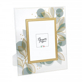  Bongelli Preziosi - Sfere e Fiori - Cornice portafoto in vetro dal design moderno - Colore: Trasparente - Foto 13x18 - SKU: CR423/V 