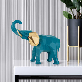  Bongelli Preziosi - Modern Animal - Scultura da tavolo Elefante grande in marmorino dal design moderno ed elegante - SKU: ME2343/3 