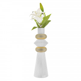  Bongelli Preziosi - Modular - Vaso alto in marmorino con decori geometrici dal design moderno - SKU: ME2682 