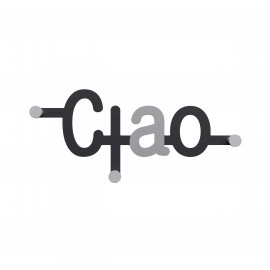  CalleaDesign - Ciao - Appendino da parete in legno dal design moderno con scritta - Colore: Nero - SKU: 13-018-5 