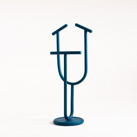  Formae - Servomuto in acciaio verniciato per camera da letto matrimoniale "Bloom" - Colore: Blu - SKU: BLOOUU5009 