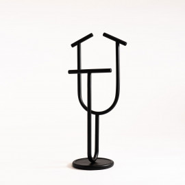  Formae - Servomuto in acciaio verniciato per camera da letto matrimoniale "Bloom" - Colore: Nero - SKU: BLOOUU9005 