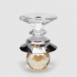  EDG - Enzo de Gasperi - Porta candela grande in cristallo per una candela dal design moderno Pagoda - SKU: 105886 