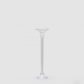  EDG - Enzo de Gasperi - Portacandela alto in cristallo con fiore - SKU: 4400067A000 