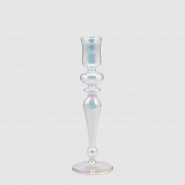  EDG - Enzo de Gasperi - Portacandela dal design moderno ed elegante con righe - Colore: Trasparente - SKU: 107229-00 