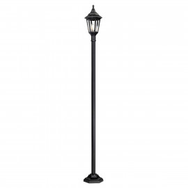  Elstead Lighting - Kinsale - Lampione da giardino con struttura in resina e diffusore in acrilico - Colore: Nero - 1 Lampadina E27 100W - IP44 - SKU: KINSALE-POST 