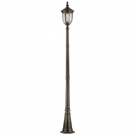 Elstead Lighting - Cleveland - Lampione da giardino struttura in alluminio e diffusore in vetro - Colore: Bronzo - 1 Lampadina E27 60W - IP44 - SKU: CL5-M 