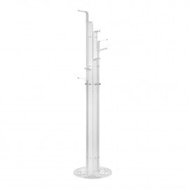  Emporium - Manhattan - Appendiabiti da terra con struttura in plexiglass dal design moderno - Colore: Bianco - SKU: E120231001 