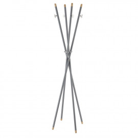  Emporium - Mikado - Appendiabiti da terra in metallo con dettagli in plwexiglass - Colore: Grigio - SKU: E120206007 