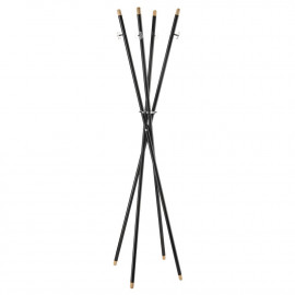  Emporium - Mikado - Appendiabiti da terra in metallo con dettagli in plwexiglass - Colore: Nero - SKU: E120206010 