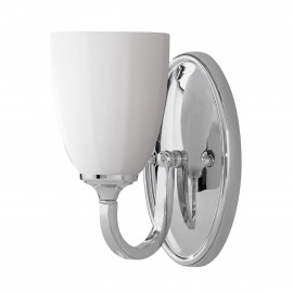  Feiss - Perry - Applique per bagno struttura in acciaio con diffusore in vetro opalino - Colore: Cromato - 1 Lampadina G9 3W - IP44 - SKU: FE-PERRY1-BATH 