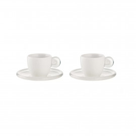  Guzzini - Gocce - Tazzine da caffè con piattini Set 2pz - SKU: 266900 