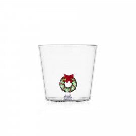  Ichendorf - Christmas Tales - Tumbler in vetro versione natalizia con ghirlanda - Colore: Trasparente - SKU: 0935209520 