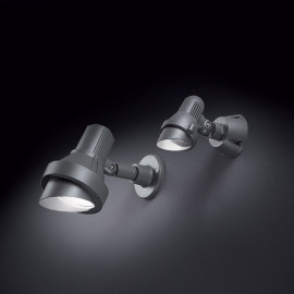  Ideal lux - Terra - Applique da esterno grande in alluminio e diffusore orientabile in vetro - Colore: Antracite - 1 Lampadina E27 42W - IP65 - SKU: 046167 
