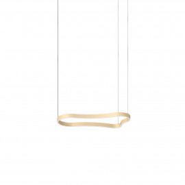  Ideal lux - Waves - Lampada a sospensione LED piccola con struttura in alluminio dal design moderno - 1 Lampadina Led Integrato 37W - Lumen 5000 - Gradi Kelvin 3000k Luce Calda - IP20 - SKU: 3452P 