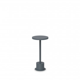  Ideal lux - Toffee - Lampada da tavolo a led dimmerabile con struttura in alluminio bassa e larga - 1 Lampadina Led Integrato 11W - Lumen 1200 - Gradi Kelvin 3000k Luce Calda - IP65 - SKU: 34780 