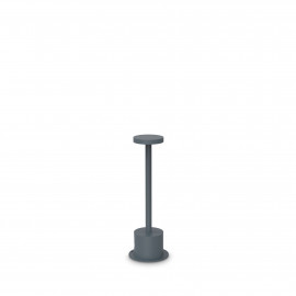  Ideal lux - Toffee - Lampada da tavolo a led dimmerabile con struttura in alluminio bassa e stretta - 1 Lampadina Led Integrato 8W - Lumen 800 - Gradi Kelvin 3000k Luce Calda - IP65 - SKU: 34774 