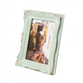  L'Oca Nera - Modern Country - Portafoto rettangolare grande in resina di design - Colore: Verde Acqua - Foto 13x18 - SKU: 1F189 