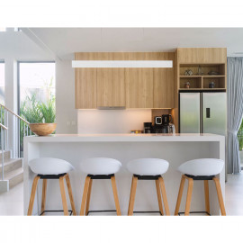  Lucide - Raya LED - Lampada a sospensione a LED lineare con struttura in metallo dal design moderno - 1 Lampadina Led Integrato 36W - Lumen 3420 - Gradi Kelvin 2700k Luce Calda - IP20 - SKU: 45455/36/ 