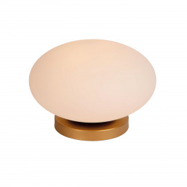  Lucide - Elysee - Lampada da tavolo moderna struttura in metallo e diffusore in vetro opalino - Colore: Oro - 1 Lampadina E27 40W - IP20 - SKU: 21530/01/61 