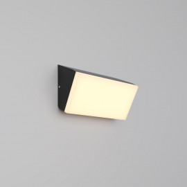  Maytoni - Brick - Applique LED mini da esterno in alluminio con diffusore orizzontale in acrilico - Colore: Grafite - 1 Lampadina Led Integrato 10W - Lumen 1100 - Gradi Kelvin 3000k Luce Calda - IP54 - SKU: O436WL-L10GF3K 