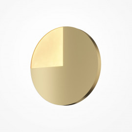  Maytoni - Jupiter - Applique da parete grande a LED struttura in metallo e diffusore in acrilico - Colore: Ottone - 1 Lampadina Led Integrato 12W - Lumen 1300 - Gradi Kelvin 3000k Luce Calda - IP 20 - SKU: MOD320WL-L12BS3K 