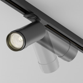  Maytoni - Focus - Faretto a led moderno in alluminio per sistema a binario - Colore: Nero - 1 Lampadina Led Integrato 12W - Lumen 900 - Gradi Kelvin 3000k Luce Calda - IP20 - SKU: TR021-1-12B3K-Z-B 