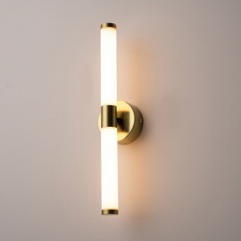  Maytoni - Axis - Lampada a parete applique a LED struttura in metallo e diffusore tubolare - Colore: Oro - 1 Lampadina Led Integrato 10W - Lumen 1050 - Gradi Kelvin 3000k Luce Calda - IP20 - SKU: MOD106WL-L10G3K 