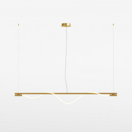  Maytoni - Tau - Lampada a sospensione a led con struttura in alluminio dal design elegante - Colore: Oro - 1 Lampadina Led Integrato 21W - Lumen 910 - Gradi Kelvin 3000k Luce Calda - IP 20 - SKU: MOD166PL-L20G3K 
