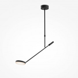  Maytoni - Fad - Lampada da soffitto in metallo con singolo diffusore a led dal design moderno - Colore: Nero - 1 Lampadina Led Integrato 8W - Lumen 500 - Gradi Kelvin 3000k Luce Calda - IP20 - SKU: MOD070CL-L8B3K 