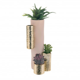  Bongelli Preziosi - Modular - Vaso da tavolo dal design moderno con portavasi tubolari struttura in marmorino - SKU: ME2241 