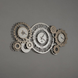  Arti e Mestieri - Orologio da parete grande ingranaggi decorativi stile industriale Fuso Meccano - SKU: 0OR3112 