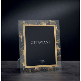  Ottaviani - Soffio - Portafoto da tavolo con cornice in cristallo decorata - Foto 15x20 - SKU: 6005- 