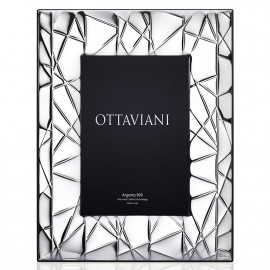  Ottaviani - Star - Portafoto da tavolo con cornice moderna dal design elegante - Colore: Argento - SKU: 4008/ 