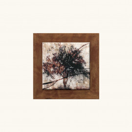  Artitalia - Quadretto moderno con paesaggio effetto in rilievo con dettagli in argento 35x35 - SKU: PCR201 