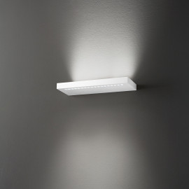  Perenz - Bed - Applique a led media con struttura in metallo e diffusore in acrilico - Colore: Bianco - 2 Lampadine Led Integrato 11W - Lumen 880x880 - Gradi Kelvin 3000k Luce Calda - IP20 - SKU: 8238BLC 