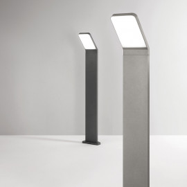  Perenz - Path - Paletto LED da giardino moderno a led in metallo e diffusore in acrilico - 1 Lampadina Led Integrato 12W - Lumen 1050 - Gradi Kelvin 3000k Luce Calda - IP65 - SKU: 8340 