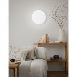  Perenz - Pastille - Plafoniera led grande con struttura in metallo e diffusore in vetro - Colore: Bianco - 1 Lampadina Led Integrato 24W - Lumen 1920 - Gradi Kelvin 3000k-4000k - IP20 - SKU: 8538BCT 