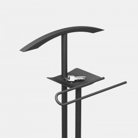 Pezzani - Steward - Servomuto/Appendiabiti in acciaio di design italiano - Colore: Nero/Nero - SKU: 0/310#NS-9S 