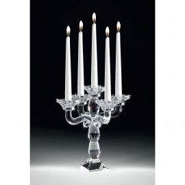  Ranoldi - Candeliere con 5 fuochi in cristallo - Colore: Trasparente - SKU: CX5106 