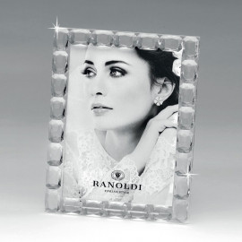  Ranoldi - Cornice portafoto in cristallo dal design elegante - Colore: Trasparente - Foto 13x18 - SKU: CB201 