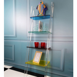  Vesta - Way Up - Libreria/Mobile Bagno con 4 ripiani in plexiglass in stile moderno - Colore: Multicolore - SKU: 0950501 