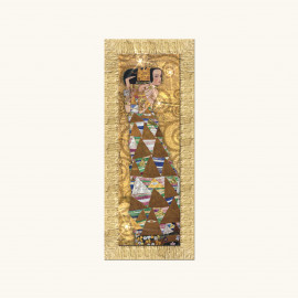 Artitalia - Klimt - Stampa verticale con cornice dorata decori materici "Expectation" 43x108 - SKU: WRD533 