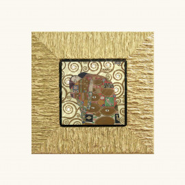  Artitalia - Klimt - Stampa piccola con cornice in legno dorato "Fulfilment I" 26x26 - SKU: WRD620 