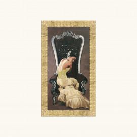  Artitalia - Stampa moderna con cornice oro decori materici con brillanti e strass - SKU: WRDL574 