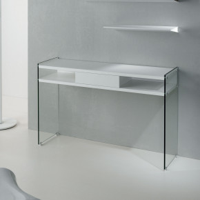  Pezzani - Maya - Consolle per ingresso moderna in legno con cassetto - Colore: Bianco Opaco - SKU: 0/480#77-T 