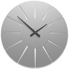  CalleaDesign - Extreme - Orologio da parete rotondo medio dal design moderno ed elegante - Colore: Alluminio - SKU: 10-212-2 